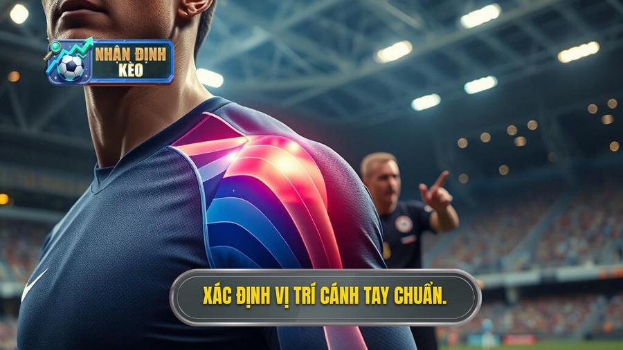 1. Xác định vị trí cánh tay chuẩn.