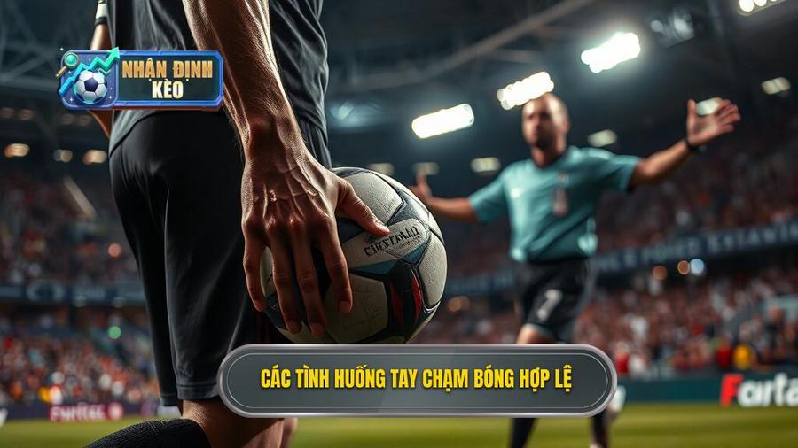 2. Các tình huống tay chạm bóng hợp lệ