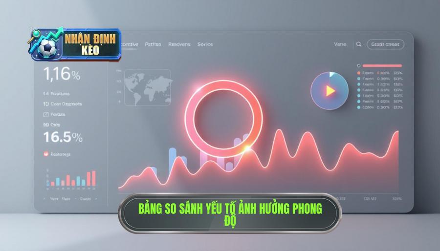 Bảng so sánh các yếu tố ảnh hưởng đến phong độ